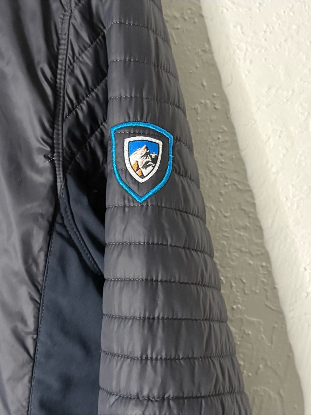 Kuhl Spyfire Jacket Mens M Navy Midnight Blue Down Puffer Full Zip 1064 Gorpcore - Picture 4 of 12